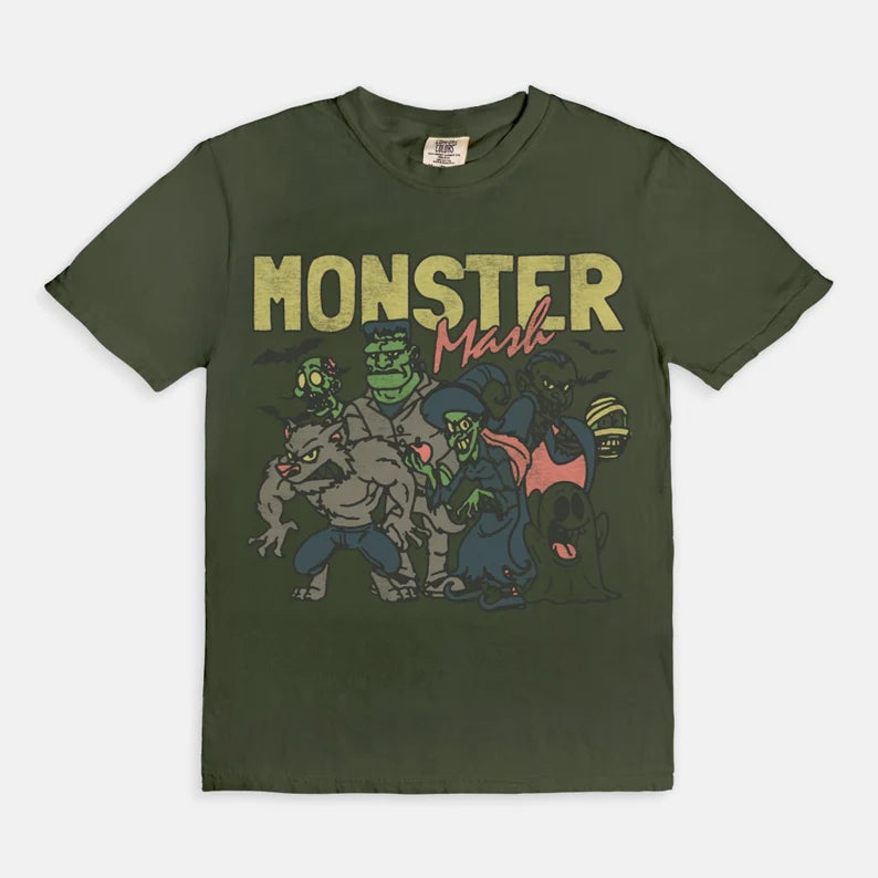 Monster Mash T Shirt Vintage Halloween Shirt