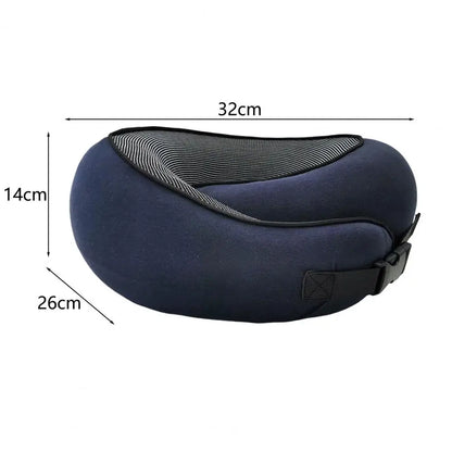 Neck Cushion Buckle Airplane Pillow Slow Rebound U-shaped Neck Pillow Durable U-shaped Travel Pillow Trip Supply