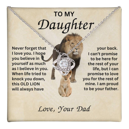 Gift for Daughter with Lions-Never forget that I love you