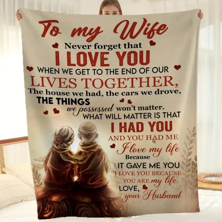 SnuggleCloud Comfort Blanket ™ "To My Wife